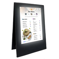 Affichage de menu de restaurant, 2 vues, support de table, panneau de menu LED, menu LED, affichage LED