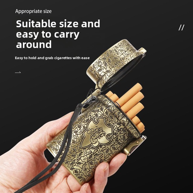 Modern Simple Minimalist Light Luxury Cigarette Box 20 Pieces Sealed Waterproof Moisture-Proof Metal Portable Personalized Blood