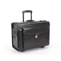 Valise trolley populaire en cuir PU style dessin animé pour pilote et steward, bagage d'embarquement pour avion, mallette d'affaires écologique