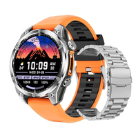 Montre connectée de sport étanche HD300 3ATM avec écran AMOLED de 1,43 pouce, batterie de 530 mAh, appels Bluetooth, pour hommes 2026