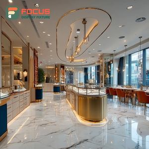 Exhibidor de Joyería Minimalista para Interiores de Tiendas, Mostrador de Exhibición con Marco Metálico para Tiendas de Marca - Product Image 6