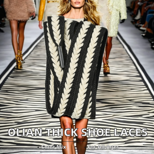 Gon22 1.5Cm Rộng Dày Polyester Dây Giày Hỗn Hợp Màu Sắc Sneakers & Khởi Động Phẳng Thay Thế 34 Màu Sắc Trong Kho - Product Image 3