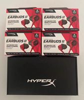 HyperX Cloud Earbuds II - Driver 14mm, Empat Casing Keras, Colokan Rendah 90/3.5mm, Mikrofon Terintegrasi, Multifungsi, In-Ear PC