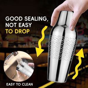 Coctelera Parisina de Acero Inoxidable para 2 Bebidas, Capacidad de 600 ml (20 oz), para Mezclar Bebidas en el Bar - Product Image 3