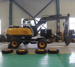 Nouvelle <span class=keywords><strong>mini</strong></span>-excavatrice sur roues de 8 tonnes avec grappin hydraulique à <span class=keywords><strong>vendre</strong></span> - Product Image 2