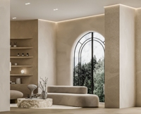 Aménagement intérieur de salon de beauté de luxe sur mesure, étagère murale pour boutique de soins de la peau, mobilier d'exposition pour spa, rénovation de magasin
