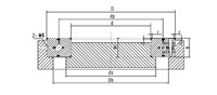 Roulement à rouleaux croisés mince de précision P4 série CRBS avec bague extérieure fendue pour articulation de robot