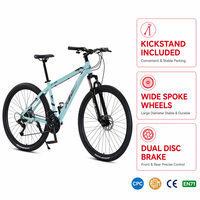 Vélo de montagne en aluminium avec cadre en alliage, double suspension, 22/24/26/27,5 pouces, 21/24/27 vitesses, vente flash