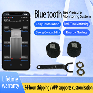 Di động Bluetooth App <span class=keywords><strong>TPMS</strong></span> Bluetooth giám sát áp suất lốp Hệ thống hỗ trợ Android/IOS hiển thị di động xe lốp công cụ Chẩn đoán - Product Image 5