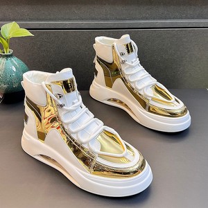 Nuove <span class=keywords><strong>Scarpe</strong></span> Alte da Uomo 2026, Alla Moda per Esterni, con Suola Spessa Rialzante, Antiscivolo, Tendenza Sportiva, <span class=keywords><strong>Scarpe</strong></span> Bianche - Product Image 2