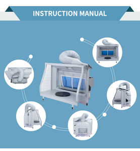 Stan semprot cat kuas udara HS-E600 lampu LED Stan semprot tirai air - Product Image 4