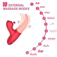 Klitoris G-Punkt Stimulator Zunge Vibrator Nippel Flapping Massage gerät Vaginal Anal Sexspielzeug für weibliche Masturbation Paare