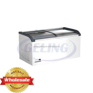 Thương Mại Châu Âu Đảo Tủ Đông Thương Mại Lớn Mát Thương Mại 350L Hàng Đầu Kính Cửa Trượt Điện Thoại Di Động Ngực Tủ Đông Tủ Đông Sâu Tủ Đông - Product Image 4