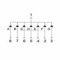 Ultra Bright 0.28 Inch 1 Digit Red 7 Segment Led Display Digital Tube Common Cathode Anode 2181as for Arduino Diy Project