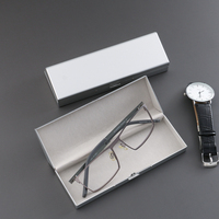 Étui de protection haut de gamme en aluminium pur E88 EL186, anti-pression, portable, pour lunettes de myopie
