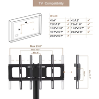 Meuble TV en bois MDF avec tiroir en tissu, consoles TV, table de centre multimédia pour salon, marron