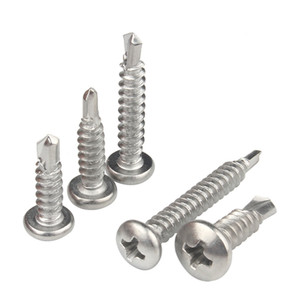 Vis autoperceuses à tête cylindrique fraisée M4.2 M4.8, vis à fenêtre à embase cruciforme 13mm-50mm en acier inoxydable 410 - Product Image 3