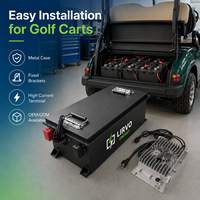 Batterie au lithium 72V 60V 48V 100Ah 200Ah pour voiturette de golf, batterie Life Po4 pour voiturette de golf, batterie de secours domestique avec BT, écran LCD et chargeur