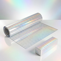 Rouleaux de feuille holographique pour marquage à chaud, feuille argentée à froid, feuille à chaud, film de lamination holographique pour boîtes cadeaux cosmétiques