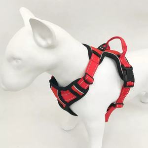 赤いソリッドポリエステル調整可能反射大きな大型犬ハーネスエコフレンドリー耐久性 - Product Image 6