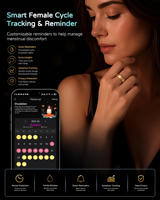 Anillo Inteligente OEM, Monitor de Ciclo Menstrual, Rastreador de Actividad Física, Control por Gestos, Salud, Sueño, Diseño Moderno, iOS, Android