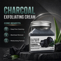 Flower Secret Hyaluronic Acid Active Bamboo Charcoal Body Scrub Pore Purifying Polishing-OEM/ODM & Global Brand Agency Wanted