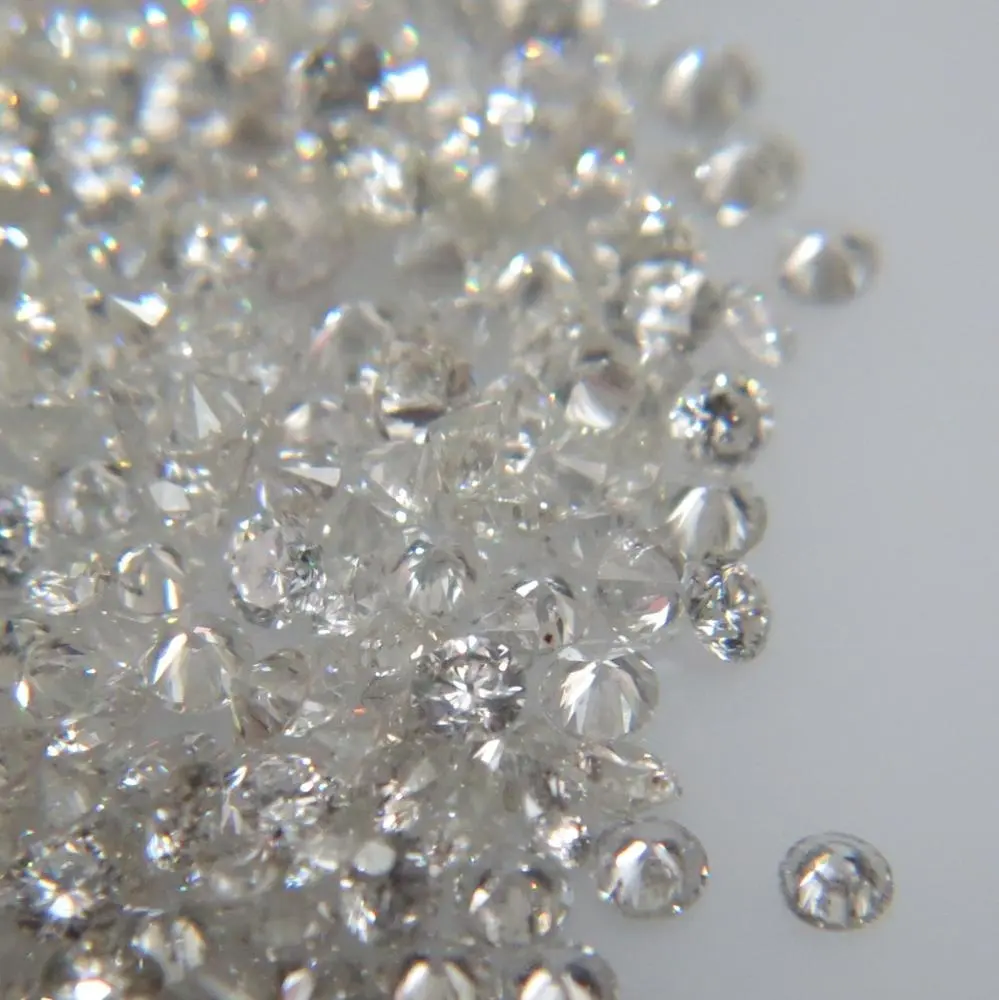 Lote de diamantes de corte brillante, 1,3-1,7mm, 1ct, Color VS-SI, claro, Natural, blanco limpio, muy buen fuego, buena calidad