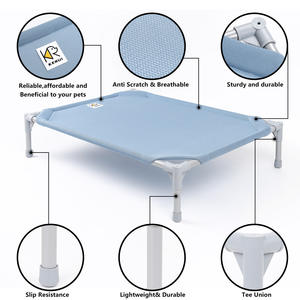 Nouveau <span class=keywords><strong>lit</strong></span> pour animaux <span class=keywords><strong>de</strong></span> compagnie pliable et écologique pour chiens et chats, universel pour les quatre saisons, respirant, surélevé, portable, niche pour animaux <span class=keywords><strong>de</strong></span> compagnie - Product Image 3