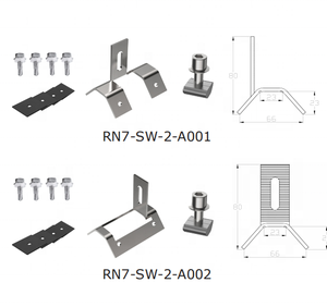 Abrazadera de anclaje de techo trapezoidal al por mayor para sistema de montaje solar Abrazadera de techo de hoja de metal de pie-Mar - Product Image 1