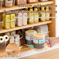 Boîte de rangement multi-usages en plastique Haogle pour cuisine, chambre et bureau, pour articles divers, collations, livres, jouets, sans poignée
