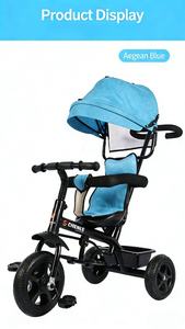 Nouveau tricycle pliable à 3 roues pour <span class=keywords><strong>b</strong></span>é<span class=keywords><strong>b</strong></span>é de 2 à 4 ans - Pédale réglable et tricycle d'équilibre - Product Image 2