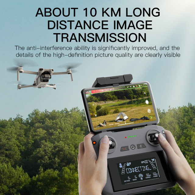 CQZNRC 2025 New 017 EIS Drone Con GPS Pro Flight Long Range 6KM With 4K Camera Gps Foldable GPS and Return Home 3-axis Gimbal