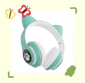 高端耳塞可爱造型耳机游戏耳塞派对耳机发光二极管显示屏水晶声标清插槽