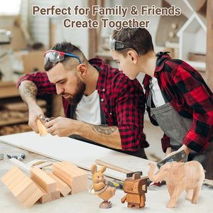 Bloques de talla de tilo de pino de haya sin terminar de 5*5*5cm para manualidades Diy y uso en talleres - Product Image 5