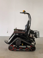 Fauteuil roulant à chenilles en caoutchouc, véhicule tout-terrain électrique pour le tourisme, pour les usines de fabrication