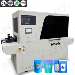 Novix Nhà Máy Giá UV túi nhựa logo máy in kỹ thuật số Pouch Túi cmykw với Auto Feeder duy nhất vượt qua máy in UV - Product Image 1