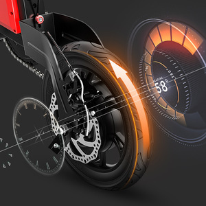 Bicicleta Eléctrica Plegable ZD07, Batería de Litio de 36V 10.4Ah, Motor en la Rueda Trasera, Cuadro de Aleación de Aluminio, Bicicleta para Desplazamientos - Product Image 3