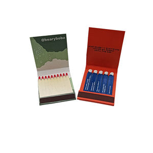 Cajas de Cerillas Personalizadas con Diseño de Logotipo, 48mm, Ecológicas, Seguras, Exquisitas, Tipo Origami, para Velas - Product Image 1