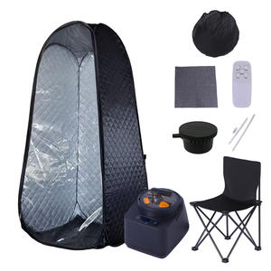 Prix bon marché <span class=keywords><strong>Chambre</strong></span> <span class=keywords><strong>Spa</strong></span> privé utiliser Portable pop up Type forme ronde pliable chauffage à vapeur Sauna tente - Product Image 2