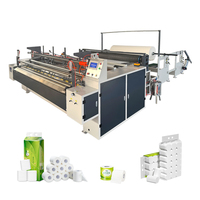 Enrouleur de papier toilette en rouleau jumbo avec boîte de vitesses, interface PLC et options de largeur personnalisées pour les usines de production de papier hygiénique