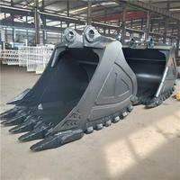 Alat Berat Excavator Attachment Heavy Duty Digging Bucket Kapasitas 1.5m untuk Excavator SY245H 25.5 Ton Pemotong Batu