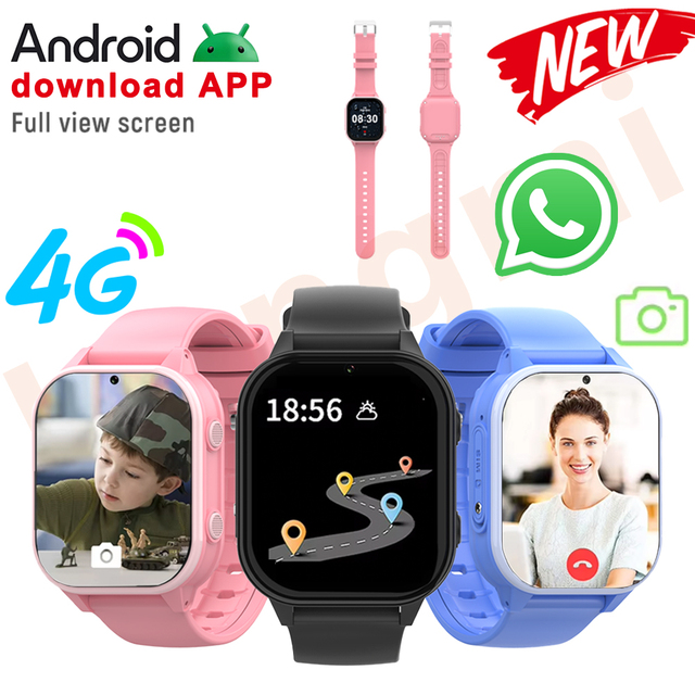 High Quality Smart Watch Kids Sim Card Real-Time Location by GPS Kids Smart Watch With and Video Call 4g Android