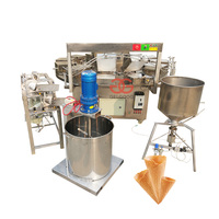 Cône de crème glacée de fabricant de cône de gaufre de bol automatique commercial faisant le prix de machine