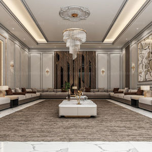 ชุดโซฟาสไตล์อาหรับ Majlis โซฟาแบบแบ่งส่วนผ้ากำมะหยี่หรูหราปรับแต่งได้ทันสมัย - Product Image 2