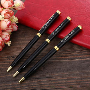 قلم كتابة شيراتون بشعار مخصص، قلم ألمنيوم كلاسيكي أسود دوار مع طباعة إعلانية ترويجية، قلم معدني مفضل لفنادق الخمس نجوم - Product Image 6