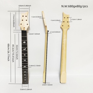 Mástil de guitarra eléctrica HIVE de <span class=keywords><strong>arce</strong></span> y palisandro con sistema de doble bloqueo de trémolo, 6 cuerdas, 24 trastes, tipo LP - Product Image 2