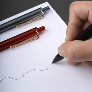 High End Sense Large V-Shaped Press Gel Customized Logo High-Value Gift Plastic Office Supplies Signature <b>Pen</b> - Product Image 4
