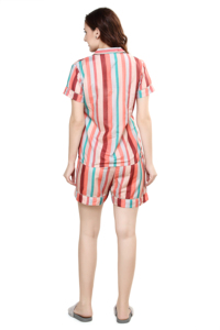 Conjunto de pijama informal para mujer, ropa de dormir de dos piezas, conjuntos cortos - Product Image 5