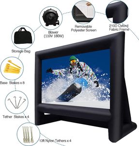 Pantalla de cine inflable de 16 pies, pantalla de proyector para exteriores para noches de cine en el patio trasero, fiestas temáticas, celebraciones - Product Image 3