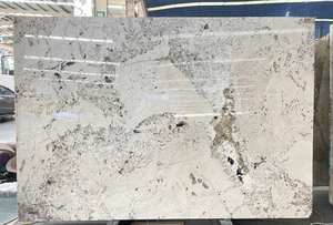 Dalle de quartzite naturelle blanche de luxe de haute qualité, polie, moderne, imperméable, avec des veines de design, pour une utilisation en intérieur, fond de table à manger - Product Image 6